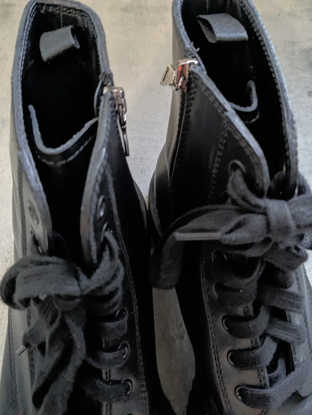 Prada combat boots